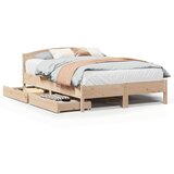 vidaXL Okvir kreveta bez madraca 150 x 200 cm od masivne borovine | shoptok.hr