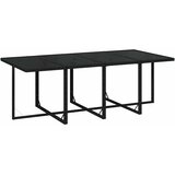  9-dijelni vrtni blagovaonski set s jastucima crni od poliratana Crna 219 cm table length | shoptok.hr
