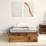 Postelja iz starega lesa 100x200 cm iz inženirskega lesa, (22103315) | Shoptok.si
