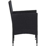  3-dijelni vrtni blagovaonski set crni | shoptok.hr