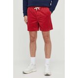 Polo Ralph Lauren Kratke hlače iz rebrastega žameta rdeča barva | Shoptok.si