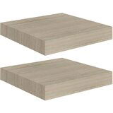 Maison Chic 2 kosi Stenske Police - Viseče police barva hrasta 23x23,5x3,8 cm MDF, (21793742) Cene