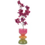 PT LIVING Oranžna/rožnata steklena vaza (višina 20,5 cm) Funky Vibes – | Shoptok.si