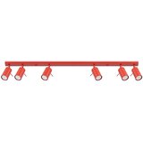 Sollux Lighting Stropna svetilka RING 6L rdeča, (5000285070) Slike