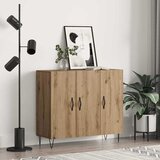 vidaXL Ormarić / Komoda hrast artisan 90 x 34 x 80 cm Konstruirano drvo | shoptok.hr
