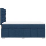  Krevet s oprugama i madracem plavi 90 x 200 cm od tkanine | shoptok.hr
