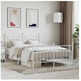 vidaXL okvir kreveta uzglavlje i podnožje bijeli 140x200 cm | shoptok.hr