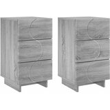  Noćni ormar 2 pcs Siva Sonoma 33,5 x 34,5 x 60 cm | shoptok.hr