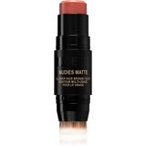 Nudestix Nudies Matte večnamenski svinčnik za oči, ustnice in lica odtenek Beach Babe 7 g Cene