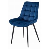  BERA stolica - mornarsko plavi baršun / crne noge x 3 | shoptok.hr