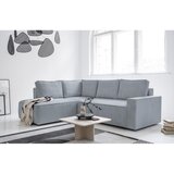 Miuform Svijetlo siva sklopiva kutna garnitura od samta Brave Dave – | shoptok.hr