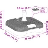  Osnova za suncobran 28 kg s pijeskom ili 24 L vode | shoptok.hr