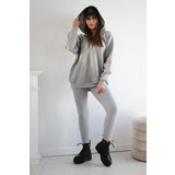 Kesi Set of 3-in-1 sweatshirt, top and leggings in gray | shoptok.hr