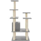 vidaXL Penjalica za mačke sa stupovima za grebanje svjetlosiva 110 cm | shoptok.hr