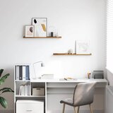  Polica na zidu 2 pcs Smeđa 80 x 9 x 3 cm Konstruirano drvo | shoptok.hr