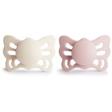 FRIGG® tolažilna duda - silikon Butterfly 0-6 m cream/blush | Shoptok.si
