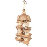 Duvo Igračka za ptice Coconut Jungle hanger with willow balls/cardboard, 38x15,3x13cm Cene