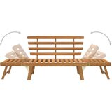 vidaXL Vrtna klupa 2-u-1 190 cm od masivnog bagremovog drva | shoptok.hr