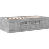  Dnevni krevet s ladicama bez madraca siva boja betona 75x190 cm | shoptok.hr