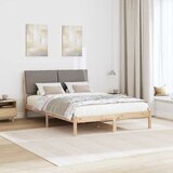  Okvir kreveta Smeđa i taupe 160 x 200 cm Masivna borovina | Eponuda.ba