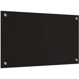 vidaXL Zaščita za kuhinjo Črna 70 x 40 x 0.8 cm kaljeno steklo | Shoptok.si
