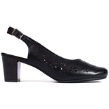 Sergio Leone Openwork black women's pumps | shoptok.hr