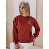 DStreet Bluza damska oversize z haftem CHERSOFT ceglana Cene