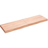 Stolna Mizna plošča svetlo rjava 140x40x6 cm obdelana trdna hrastovina, (20818486) | Shoptok.si