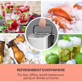 Klarstein Caldwell izdelovalnik ledenih kroglic 12 kg/24h Rezervoar za vodo: 1,3 l | Shoptok.si