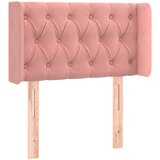  Uzglavlje s ušima ružičasto 83x16x78/88 cm baršunasto | Eponuda.com