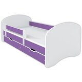 Happy Krevet Sa Fiokom I Dušekom160X80 Ljubičasto-Beli | ePonuda.com