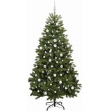  Umjetno božićno drvce s nogom Zelena 210 cm PVC i čelik | shoptok.hr