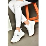 Fox Shoes P848531504 Women's Sneakers in a white/nude fabric Cene