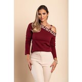 Fenzy Majica Z Geometrijskim Potiskom, Bordo | Shoptok.si