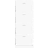 Ormarić za cipele bijeli 59 x 17 x 150 cm od konstruiranog drva | shoptok.hr