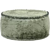 vidaXL okrogel tabure iz žameta 40x20 cm zelen Cene
