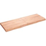  Zidna polica svjetlosmeđa 140x50x(2-6) cm obrađena hrastovina | shoptok.hr