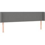  Uzglavlje s ušima tamnosivo 163x16x78/88 cm od tkanine | shoptok.hr