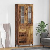  Highboard Staro drvo 69,5 x 34 x 180 cm Konstruirano drvo Slike