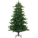  Umjetno božićno drvce s kuglicama 150 cm 150 LED lampica - 150 cm s LED-ima i crnim lopticama | shoptok.hr