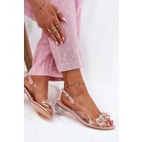 S. BARSKI Transparent Low Heel Sandals With Decoration D&A | Shoptok.si