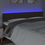  LED uzglavlje tamnosmeđe 160x5x78/88 cm od tkanine | shoptok.hr