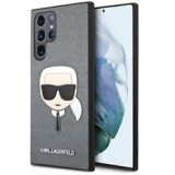 Karl Lagerfeld KLHCS22LSAKHSL za samsung galaxy S22 ultra 5G siva zaščita - karls head Cene