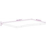  Ploča za radni stol zaobljena 140x60x2,5 cm od drva manga | shoptok.hr