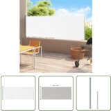  The Living Store Zložljiva stranska tenda za teraso 180x500 cm krem - Stranska Tenda, (21743030) Cene