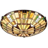  quoizel qz-reed-f-vb - plafonska svetiljka tiffany reed 2xE27/60W/230V prečnik 42 cm | Eponuda.com