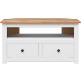  Kutni TV ormarić od borovine bijeli 93x49x49 cm Panama Range | Eponuda.ba