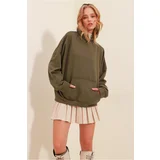 Trend Alaçatı Stili Sweatshirt - Khaki - Regular fit