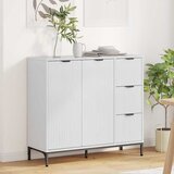  Kreveta Visoki sjaj bijela 89,5 x 33 x 82 cm Konstruirano drvo | shoptok.hr