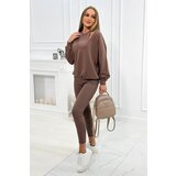 Kesi 3-piece set sweatshirt + top + mocca leggings | Shoptok.si